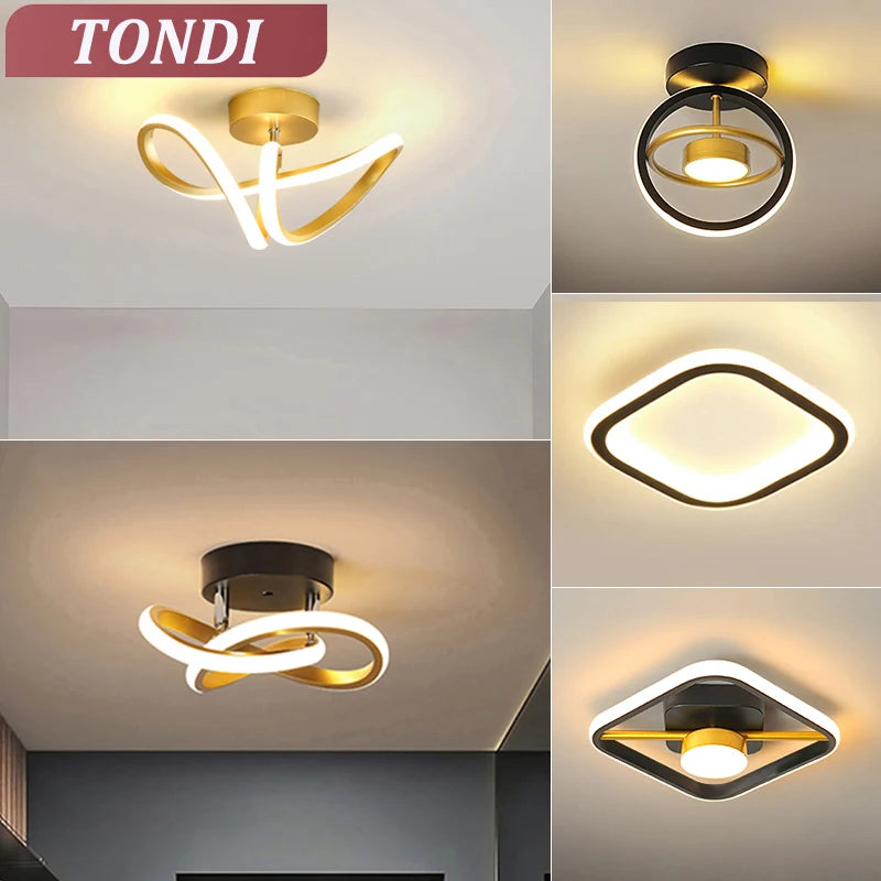 New Modern LED Ceiling Light Simple Balcony Crossing Light Home Corrid ...