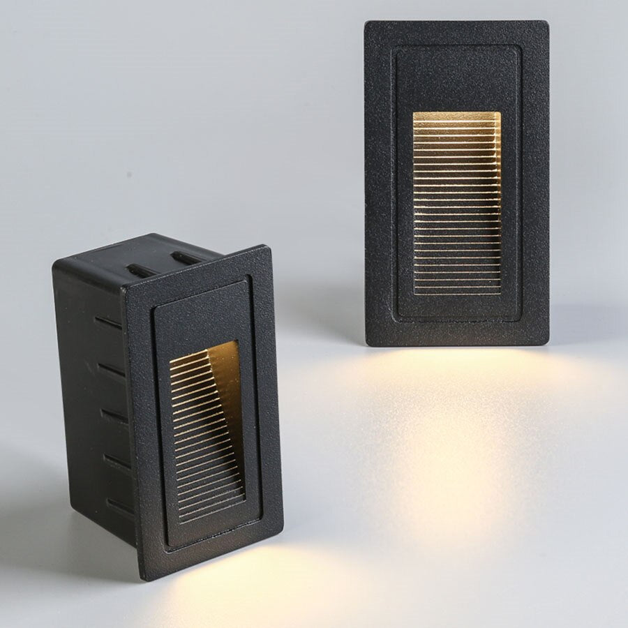 IP65 Outdoor Wall Sconce Lamp Waterproof LED Step Light Outdoor Recessed Stair Light Garden corridor LED Footlight