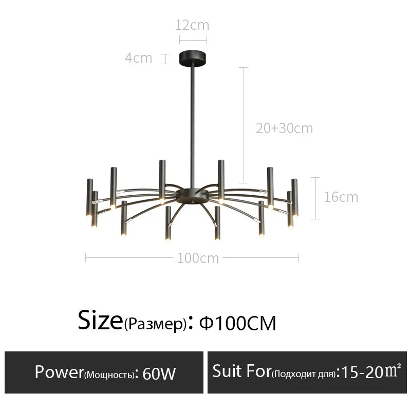 2026 Modern Design Art LED Chandelier Bedroom Restaurant Hanging Light Lighting Lustre LivingRoom Pendant Lamp Home Deco Fixture