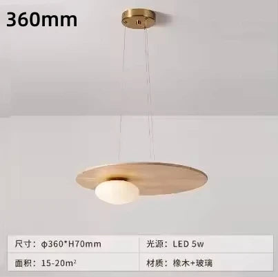 Wabi-sabi Style Wooden Chandelier for Living Room Kitchen Table Decoration Dining Office Japanese Light Including Light Bulbs