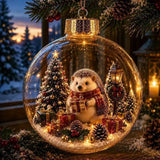 2026 Luminous Christmas DIY Ornaments Santa Claus Snowman Elk Decorations for Xmas Home Office Party Holiday Gift