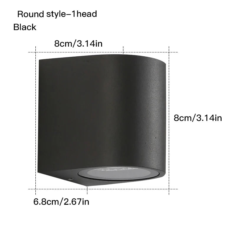 Waterproof indoor outdoor Led wall lights 3W/6W LED Aluminum Wall Lamp Garden Lights Modern wall lights Porch Light Wall