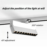 LED Track Light Spotlight Grille Light Surface-mounted Ceiling Light Black White 10W20W Dimmable Commercial Home Indoor Lighting