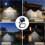 56 LED Solar Motion Sensor Outdoor Wall Light - IP65 Waterproof Garden Security Flood Lamp for Patio, Yard & Garage