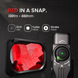 ST2 3000lm Tri-Light EDC Flashlight (SFT42R 6000K, 660nm Red & 365nm UV) - 21700 USB-C Rechargeable Multi-Function Tactical Torch