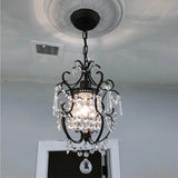 American Entrance Crystal Retro Chandelier Personalized Creative Aisle Entrance Corridor Foyer Cloakroom Bar Restaurant Light