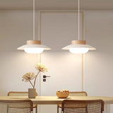 Cream Style Restaurant Pendant Light Japanese Style Wooden Dining Table Light Traditional Wabi Sabi Wind Light