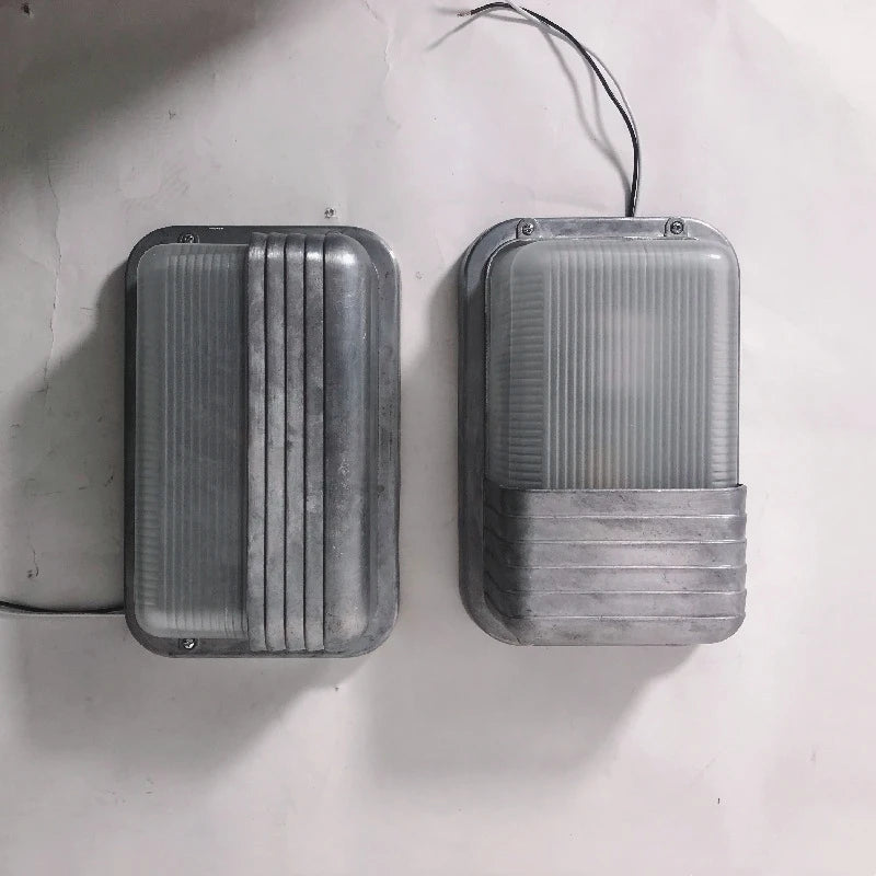 Vintage Outdoor Wall Lamp E27 Industrial Wall Lights IP65 Waterproof Glass Ceiling Sconce Bathroom Garden Exterior Wall Lighting