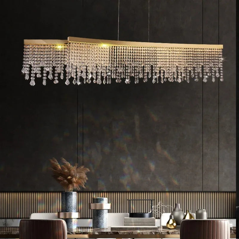 2025 Modern Circular Luxury Crystal Pendant Light Classical Round Chandelier Lighting For Dining Room Living Room Hotel