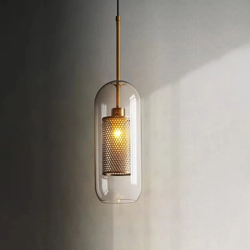 Glass Hanging Lamp Nordic Pendant Lights Dining Kitchen Lighting Fixtures  Bedroom Bedside Pendant Lamp Luminaire