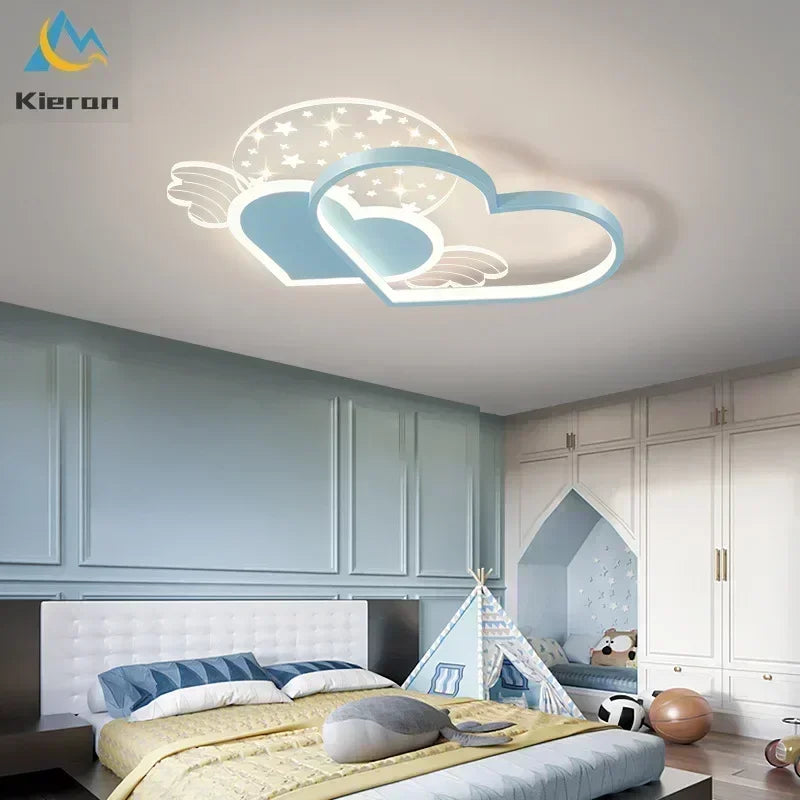 Modern Minimalism Love LED Ceiling Lamp Bedroom Study Restaurant Ceiling Light Living Room Decor High-light Acrylic Ceiling Lamp