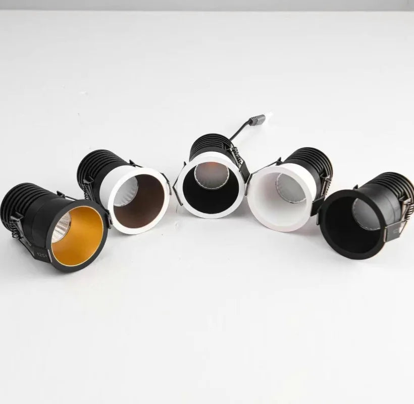 Mini Anti-Glare LED Spotlight - 35mm & 55mm Dimmable COB Ceiling Light