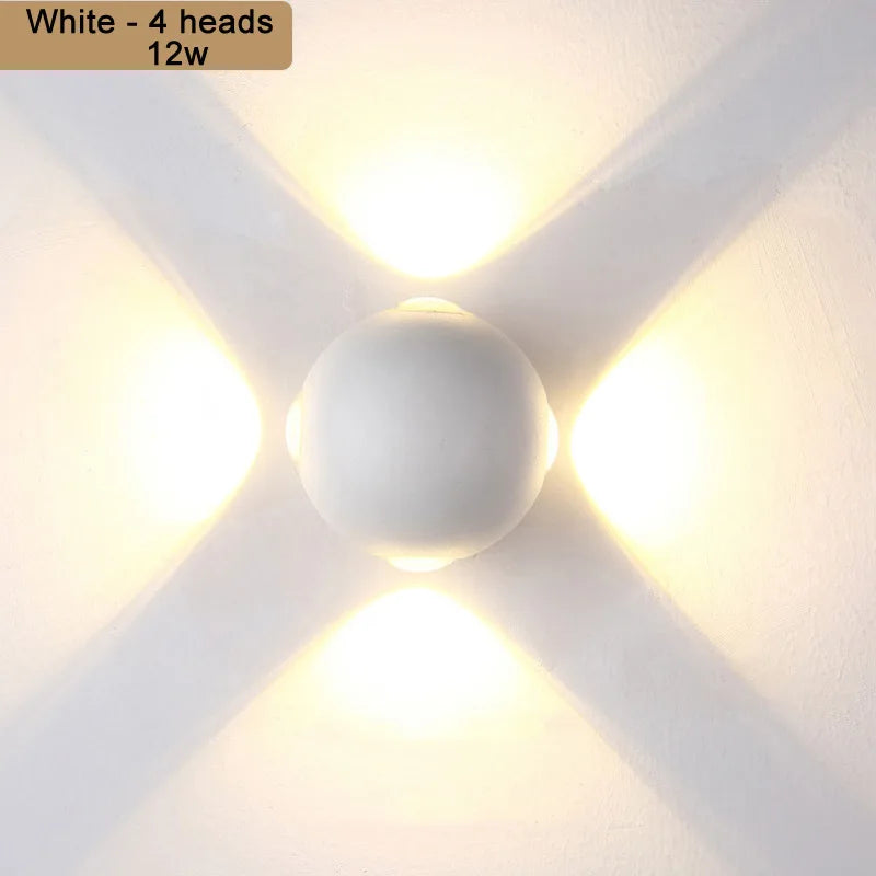 LED Wall Lights 6W 12W Balcony Sconce Light Waterproof Outdoor Lighting Garden Porch Lamps Indoor Home Decoration Lamp110V 220V