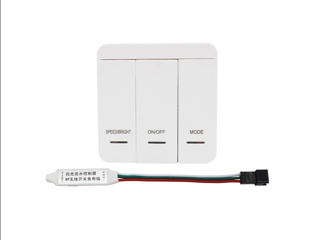 DC24V 10M WS2811 Horse Race LED Strip 2835 120Led/m Running Water Flowing Light with Wireless Controller Cool Natural Warm White