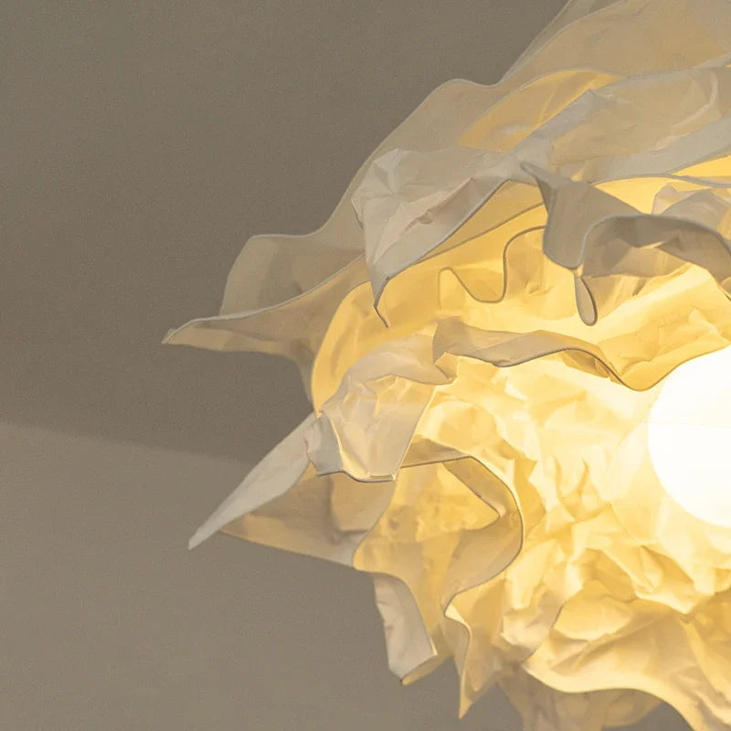 Modern Cloud Paper Pendant Light - White Floating Ceiling Chandelier Lamp Fixture for Living Room, Bedroom, Study, Hotel & Shop Decor