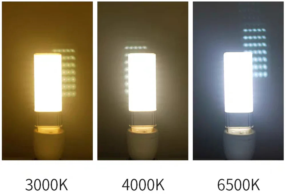 G24 & E27 LED Corn Light Bulb (5W–25W, AC 85–265V) - 180° Horizontal Plug Spotlight