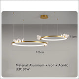 Nordic Luxury Butterfly LED Lights High Quality Bedside Lamp for Bedroom Restaurant Living Room Decoration Acrylic Chandelier