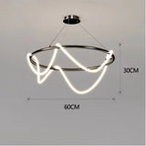 Modern Long Hose Led Ceiling Chandelier for Table Dining Room Kitchen Bar Pendant Lighting Suspension Design Lusters Luminaires