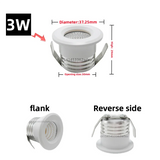 Mini Embedded Ceiling LED Downlight 3W Small Spotlight COB Downlight 110V-220V Dimmable Family Cabinet Light Living Room Hotel