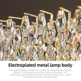 Luxury Crystal Chandeliers High-end Hanging Chandelier Villa Living Room Hall Lighting Lustre Dining Table Pendant Ceiling Lamp