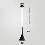 Modern Led Pendant Lights Black White Kitchen Fixtures Bedroom Table Dining Room Hanging Lamp Lampshade Home Chandelier