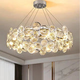 Villa Living Room Luxury Crystal Chandelier Starry Sky Duplex Hollow Staircase Hotel Lobby LED Pendant Lamp Home Decor Lighting