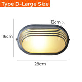 Vintage Outdoor Wall Lamp E27 Industrial Wall Lights IP65 Waterproof Glass Ceiling Sconce Bathroom Garden Exterior Wall Lighting