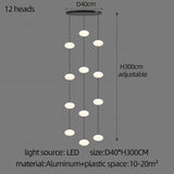 LED Minimalist Style Chandelier Hanging Stairs Pendent Lamp Designer Living Room Kitchen Bedroom Pendant Light Indoor Lighting