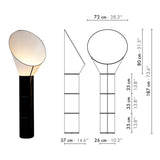 Modern horn standing floor lamp Wabi sabi led Table lamp for Minimalist   bedroom Hotel Living room Luxury designer floor light