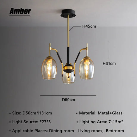 Nordic Pendant Lamp For Living Room Hall Bedroom Vintage Led Farmhouse Chandelier Interior Home Decors Ceiling Lighting Fixture