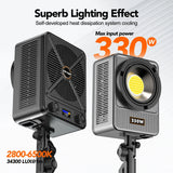 330W LED Video Light - 2700K-6500K Bi-Color Spotlight with Bowens Mount