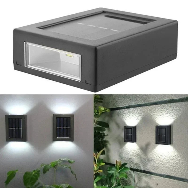 Solar Up and Down Wall Light - Modern Outdoor Waterproof Garden Street Lamp