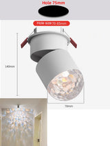 Modern LED Sunset Lamp Adjustable Angle Ceiling Lights Surface Mounted Washing Spotlight Living Room Hallway Wall Sconce Bedroom