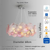 Colorful Italian Murano Glass Ceiling Chandelier - Luxury Handblown Pendant Light Fixture for Living Room, Bedroom & Hotel Lobby Decor