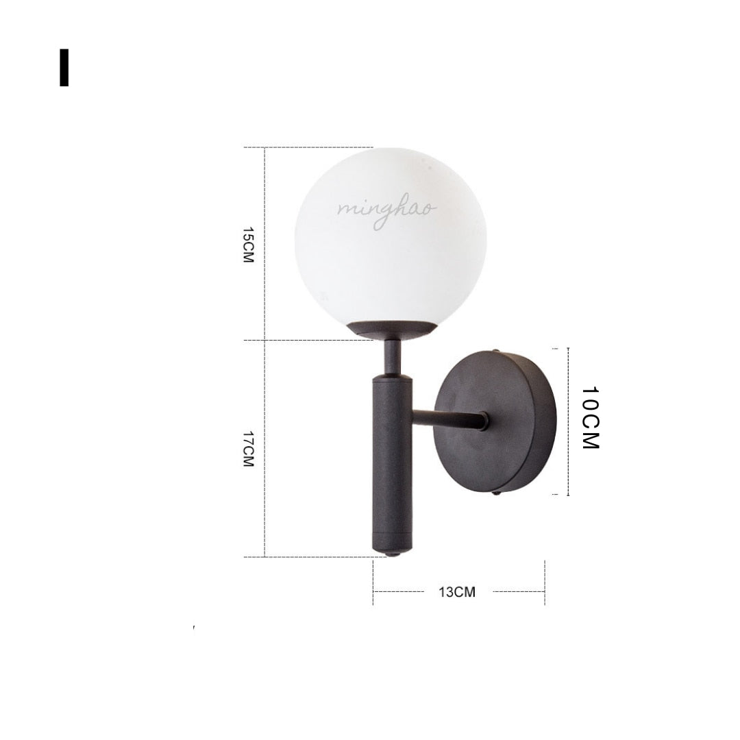 Modern LED Round Glass Ball Pendant Lights Iron E14 Pendant Lamps Hanging Light Fixture for Living Bedroom Dining Room