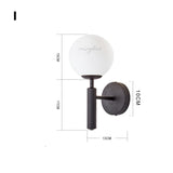Modern LED Round Glass Ball Pendant Lights Iron E14 Pendant Lamps Hanging Light Fixture for Living Bedroom Dining Room