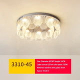 Modern LED Ceiling Lamp Metal Art Glass Chandelier Hanging Lamp Living Room Kitchen Indoor Decoration Ceiling Lustre Fixture