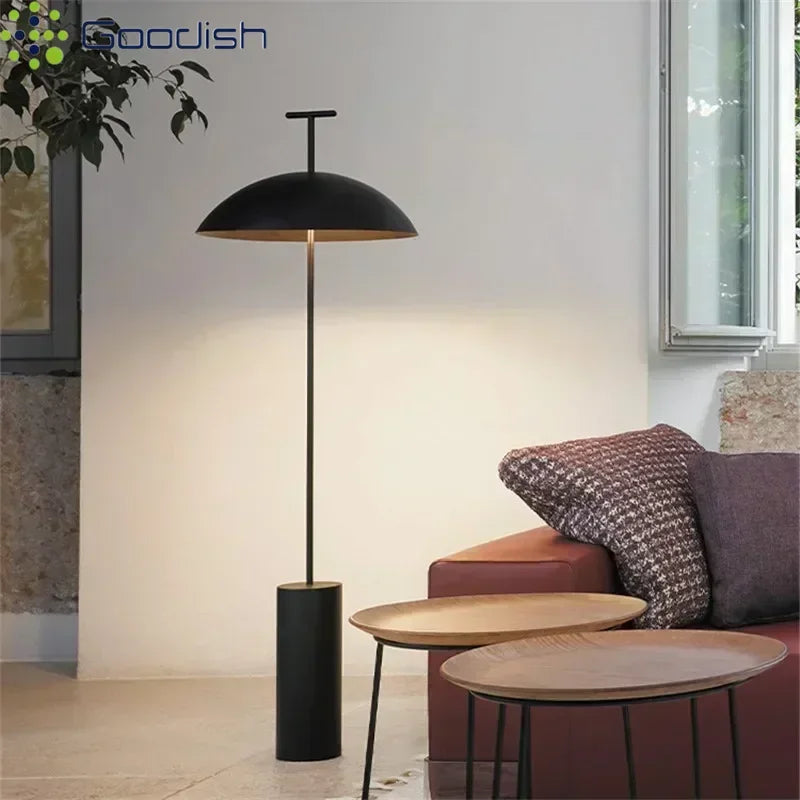 Janpanese Wabi-sabi Retro Creative Vertical Small Umbrella Lustre Lights LED Floor Lamps for Bedroom Home Decoration Chandelier