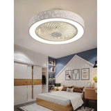 Ceiling Fans with Lights 50 CM 6 Speeds APP+Remote Control Iron Fan Light Led 3 Color Dimmable Bedroom Living Room Fan Lamp