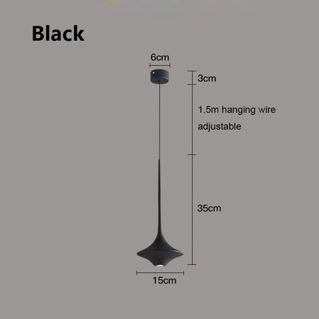 Bedroom Bedside Small Chandelier Modern Simplicity Nordic Table Bar LED Lamp Designer White Black Blue Restaurant Pendant Lights