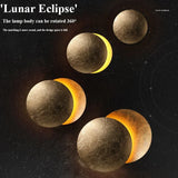 Modern Round Eclipse LED Wall Lamp - Minimalist Indoor Corridor Lighting