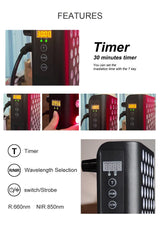 High Power Whole Body RTL300 LED Red Light Therapy Physiotherapy light therapy device 1200W pulse wiht mobile stand