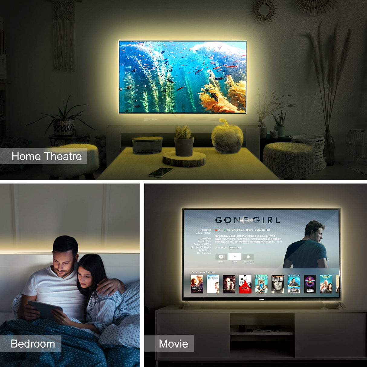 DC 5V COB LED Strip Light USB with Mini Controller Dimmable Soft Flexible Tape High Density 320LEDs Linear LED Lights