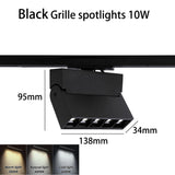 LED Track Light Spotlight Grille Light Surface-mounted Ceiling Light Black White 10W20W Dimmable Commercial Home Indoor Lighting