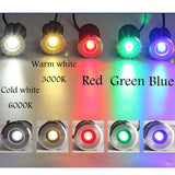 IP68 DC12V 220V 3W Outdoor Lighting for Garden Yard Step Stairs Floor Deck LED Recessed Inground Lamps LED Underground Spotlight
