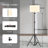 LED Video Light Kit with Tripod - Portable Conference & Photography Lighting Studio Lamp