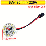 10-Pack AC 220V LED PCB Aluminum Plate - Integrated IC Driverless Light Board