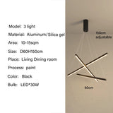 Modern Led Chandeliers Living Dining Room Kitchen Lighting Decor Lustre Pendant Lamp Indoor Duplex Hall Hanging Lights Fixture