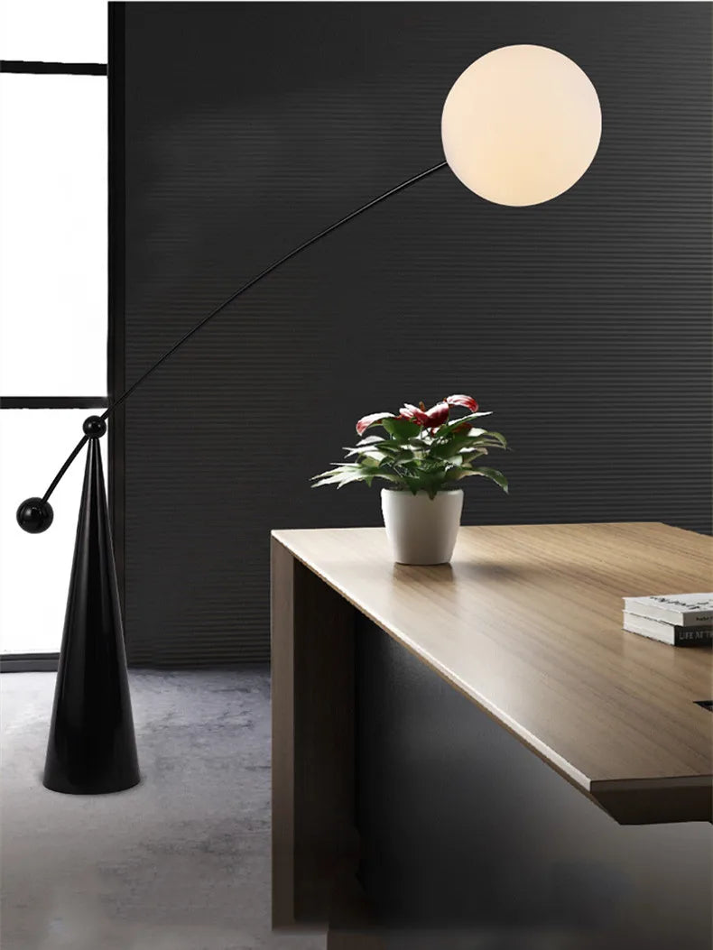 2023 Nordic Modern Creative Simple Fishing Floor Lamp Living Room Bedroom Study Hotel Lobby Art Decoration LED Remote Floor Lamp