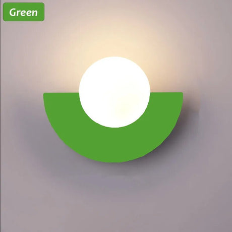 Modern G9 Fan-shaped Wall Lamp Macaron Colored Night Light Minimalism Indoor Home Decoration Fixture Bedroom Bedside Lights